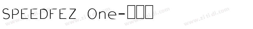 SPEEDFEZ One字体转换